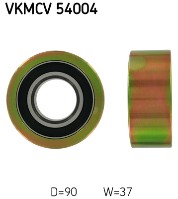 Deflection/Guide Pulley, V-ribbed belt - VKMCV 54004 SKF
